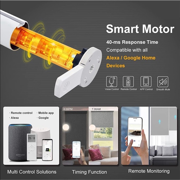 Motorized Shades for Window with Remote NWOT - Picture 3 of 5